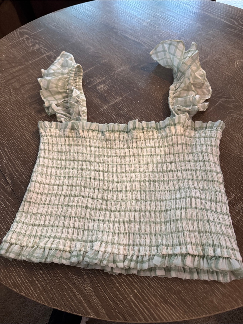 MINKPINK Light Green Smocked Waist Girls' Skirt